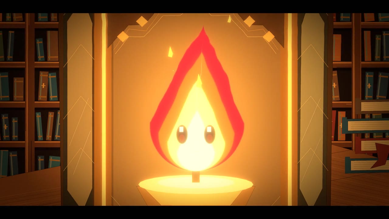 The newborn flame smiling inside the scholar's brass lantern